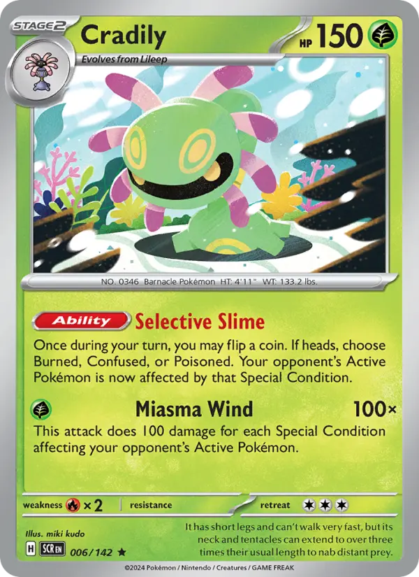 Cradily — Stellar Crown card #006