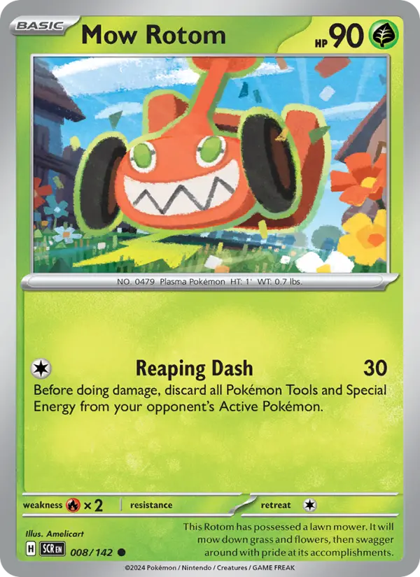 Mow Rotom — Stellar Crown card #008