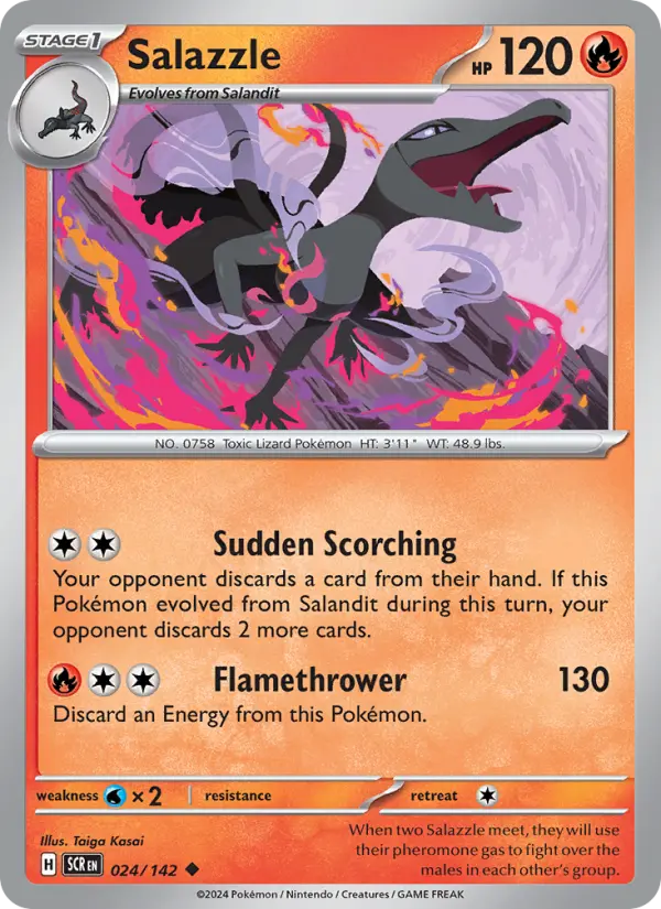 Salazzle — Stellar Crown card #024
