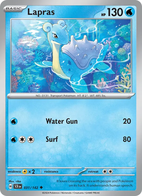 Lapras — Stellar Crown card #031