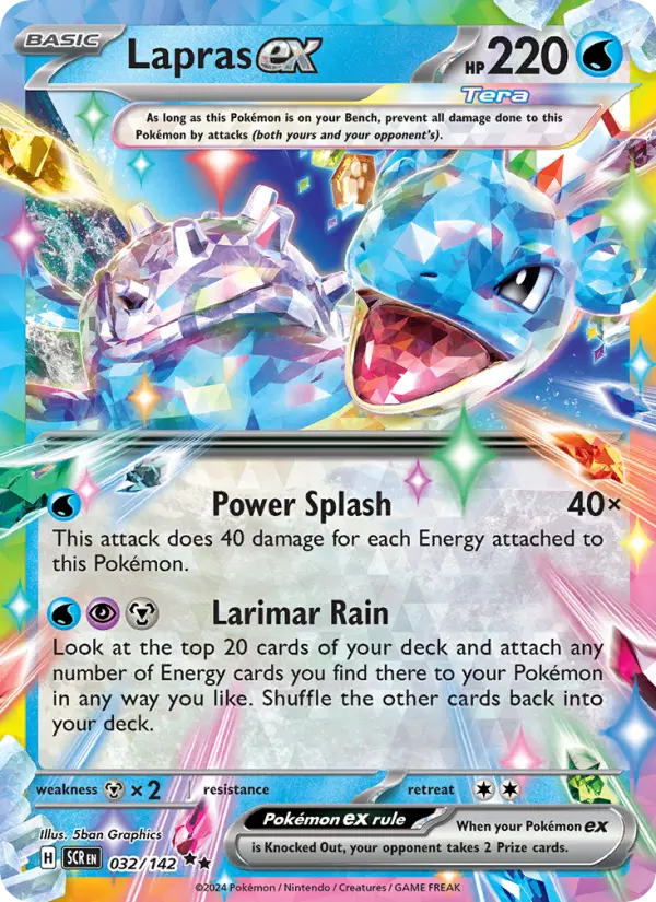 Lapras ex — Stellar Crown card #032