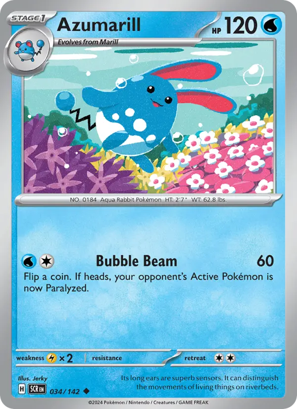 Azumarill — Stellar Crown card #034