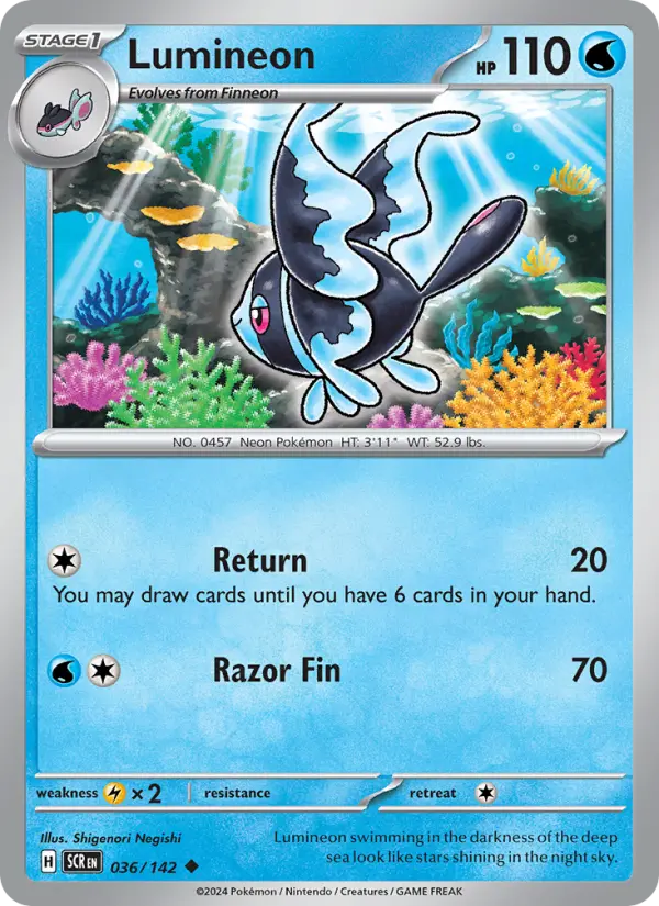 Lumineon — Stellar Crown card #036