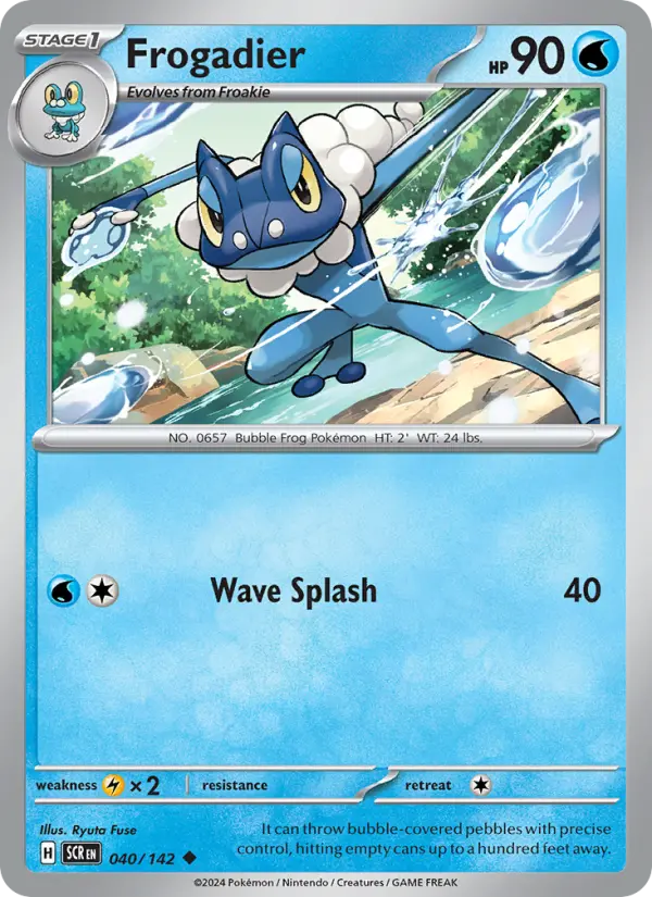 Frogadier — Stellar Crown card #040