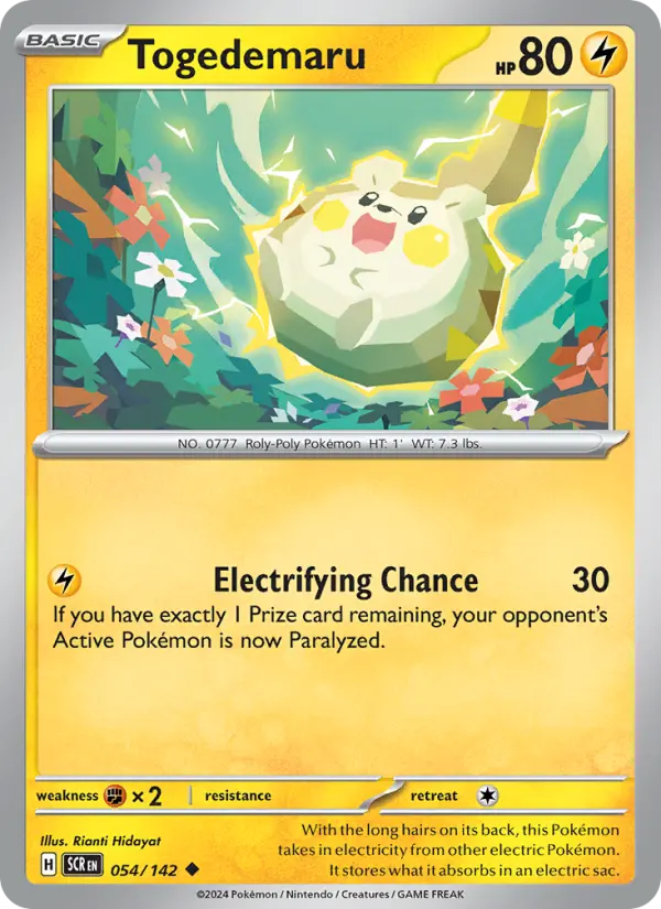 Togedemaru — Stellar Crown card #054