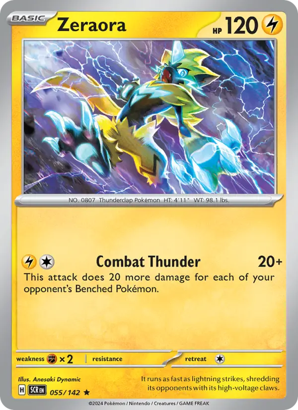 Zeraora — Stellar Crown card #055