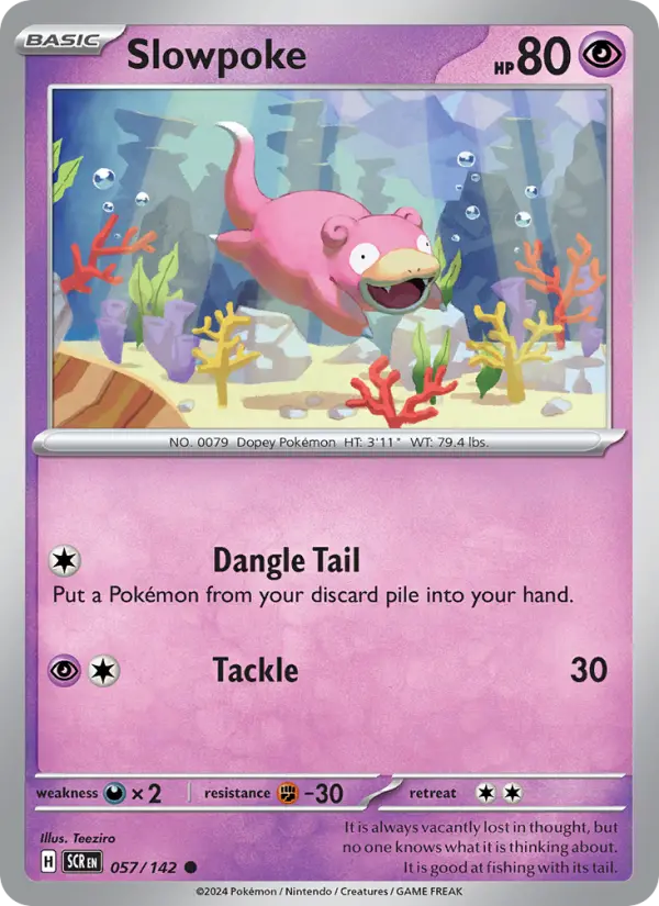 Slowpoke — Stellar Crown card #057