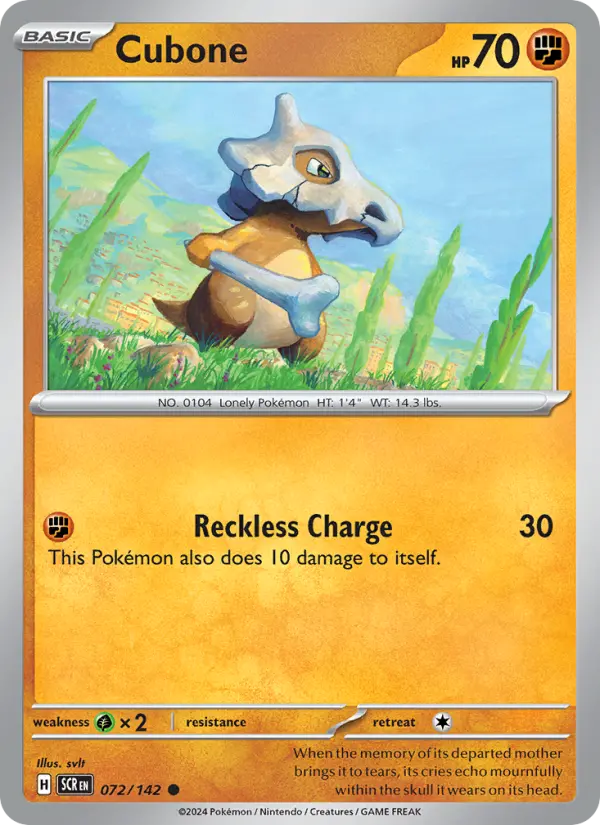 Cubone — Stellar Crown card #072