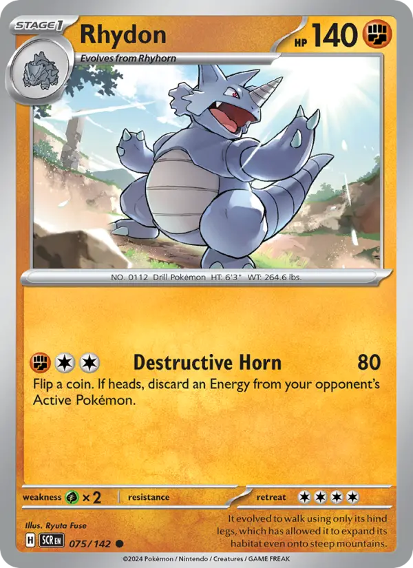 Rhydon — Stellar Crown card #075