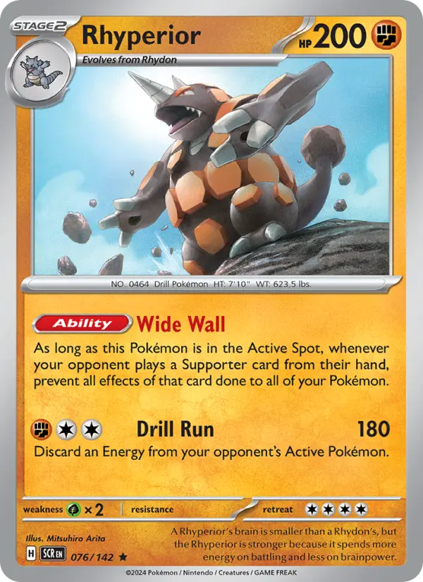 Rhyperior — Stellar Crown card #076