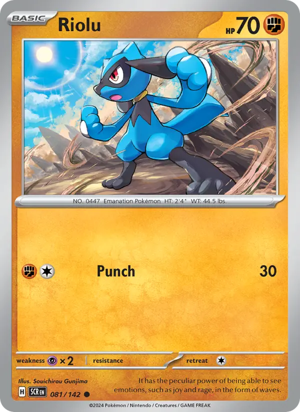 Riolu — Stellar Crown card #081
