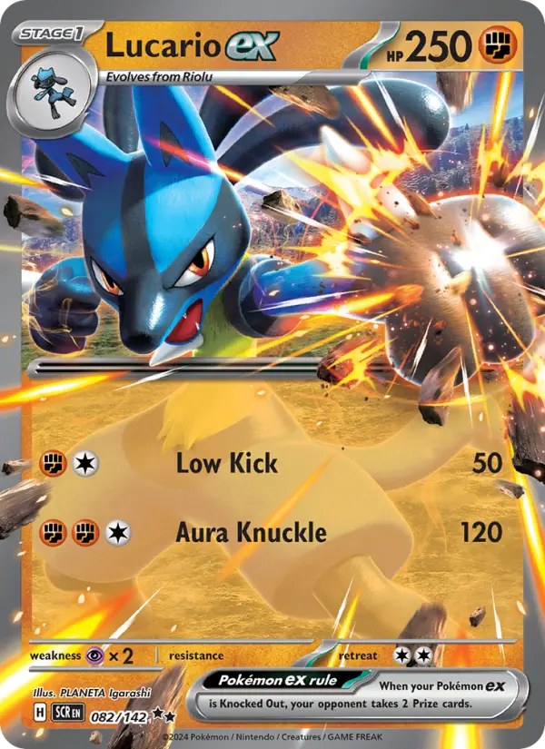 Lucario ex — Stellar Crown card #082