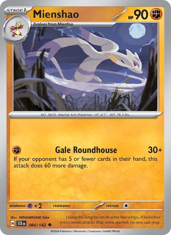 Mienshao — Stellar Crown card #084