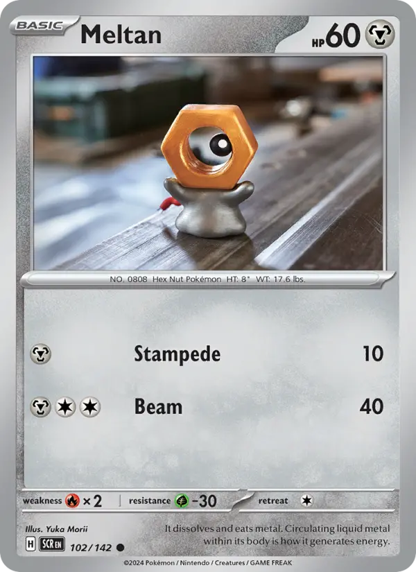 Meltan — Stellar Crown card #102