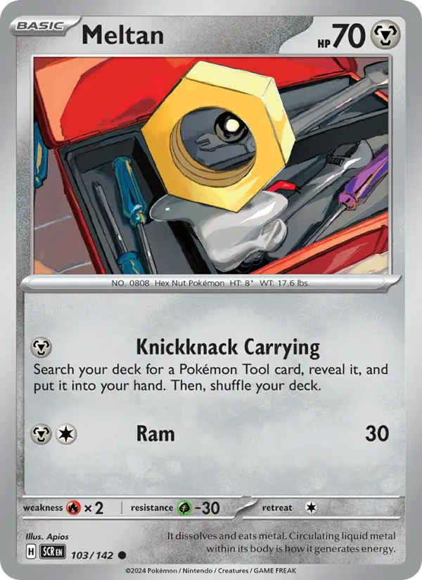 Meltan — Stellar Crown card #103
