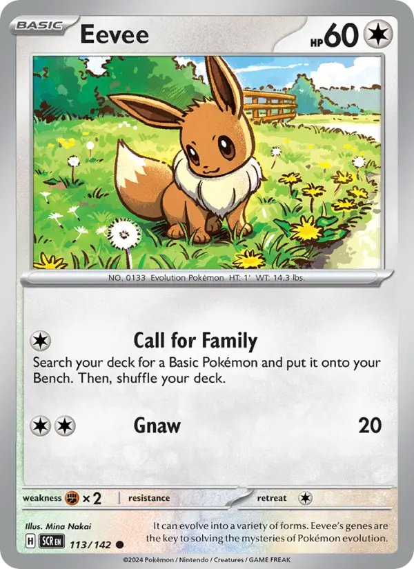 Eevee — Stellar Crown card #113