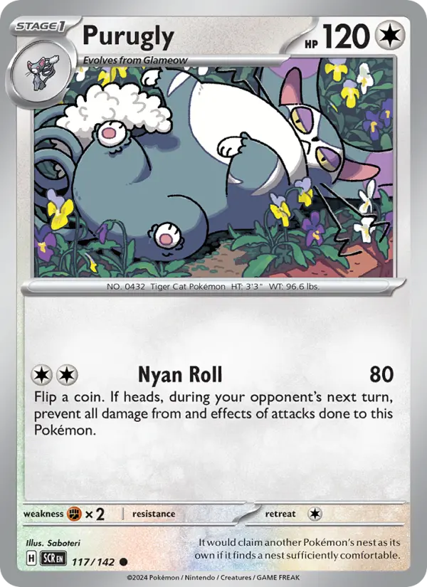 Purugly — Stellar Crown card #117