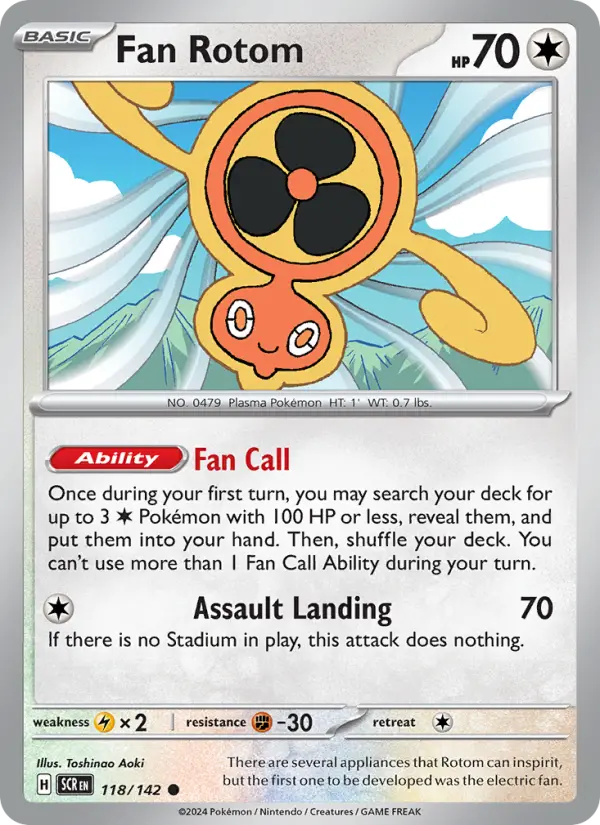 Fan Rotom — Stellar Crown card #118