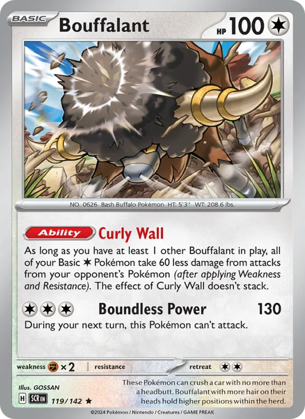 Bouffalant — Stellar Crown card #119
