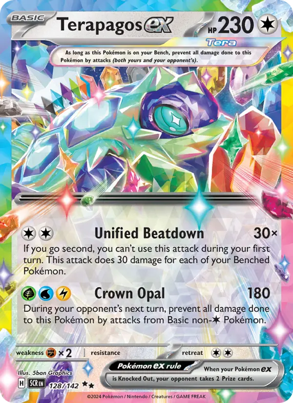 Terapagos ex — Stellar Crown card #128