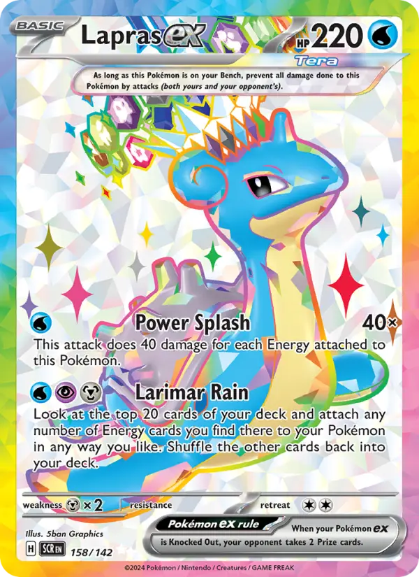 Lapras ex — Stellar Crown card #158