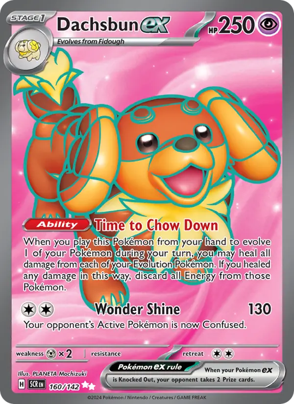 Dachsbun ex — Stellar Crown card #160